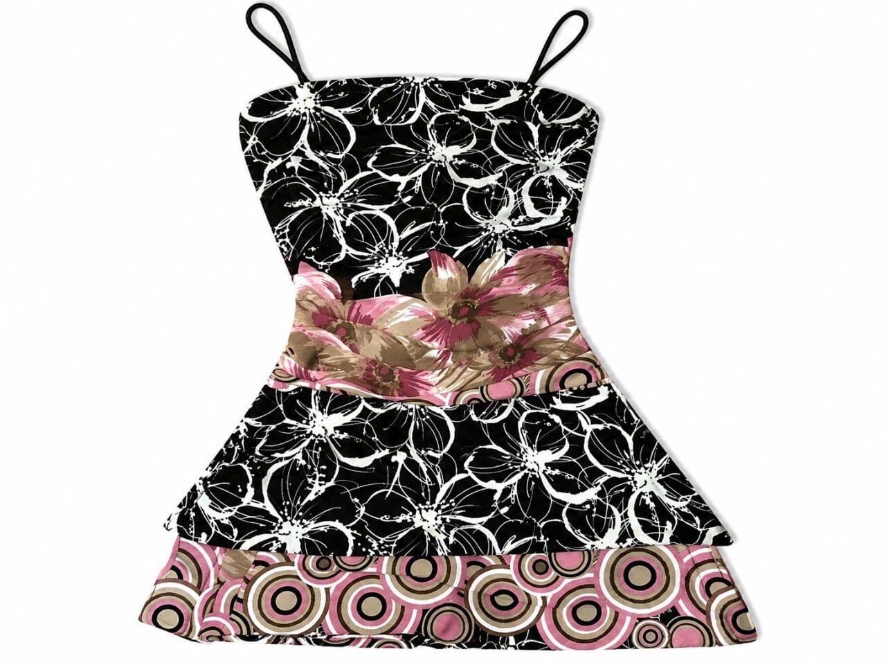 Robe mini multicolores 
