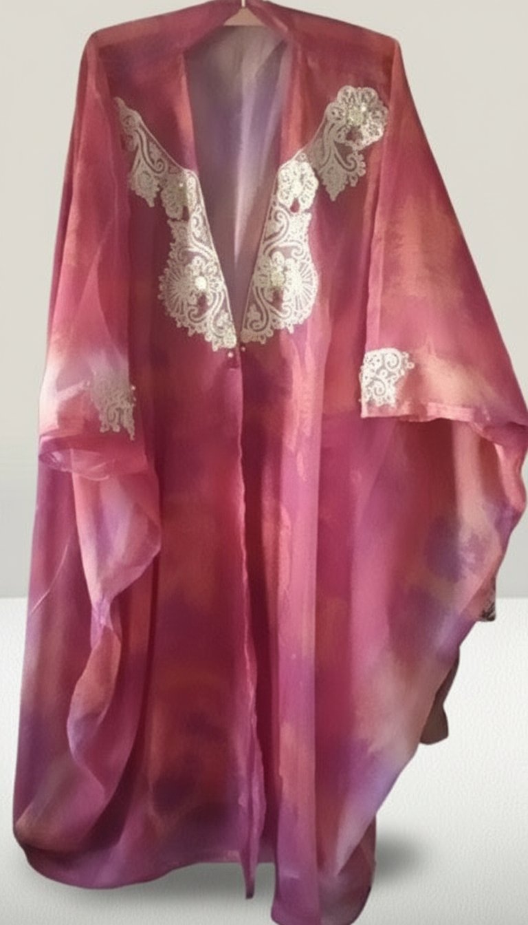  Kimono de Soirée Artisanal avec broderies 