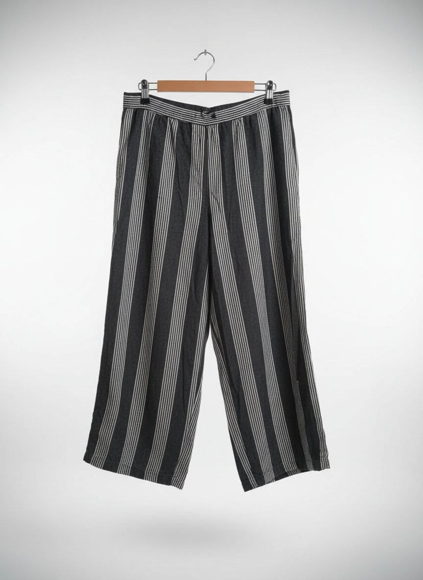 Pantalon large en lin