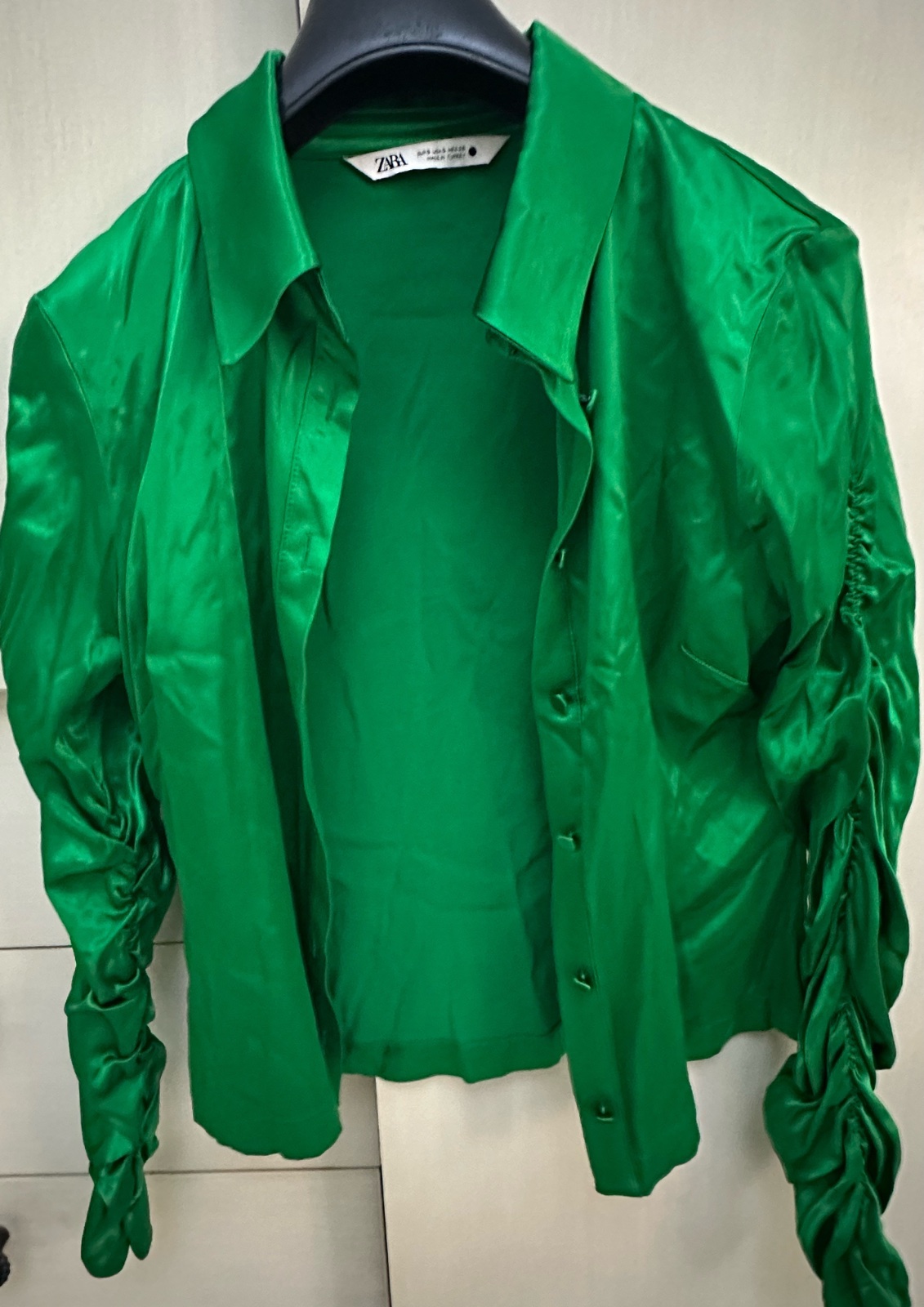 Chemise zara en satin