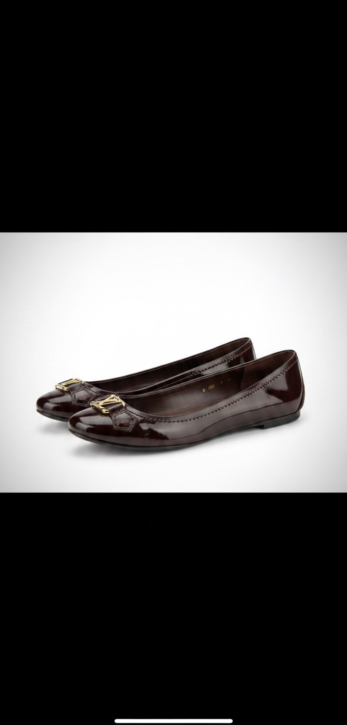 Ballerine burgundy louis vuitton authentique 