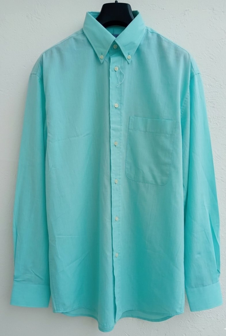 Chemise Cacharel- 100% Coton Premium- Couleur Vert d'eau / Vert Menthe- Taille 16/41 (L) - Neuve sans Étiquettes 