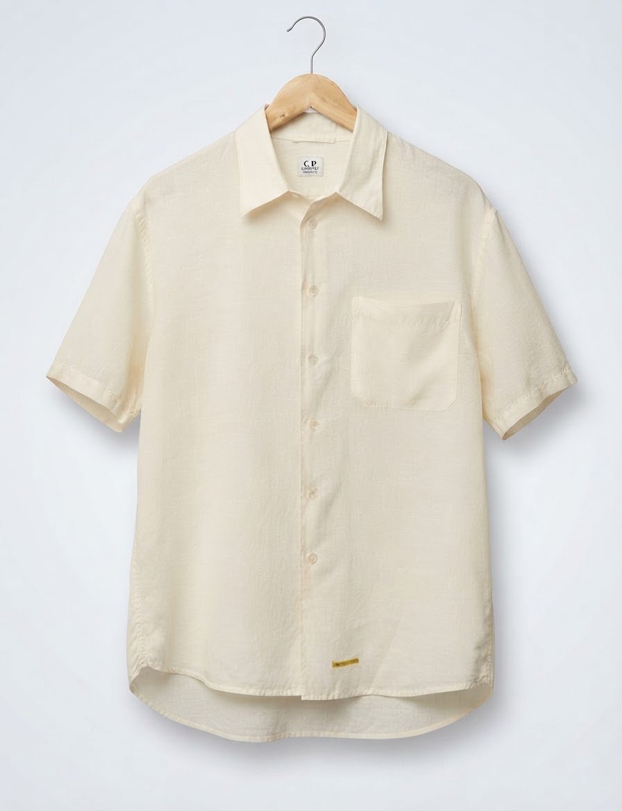 Chemise Manches Courtes C.P Company en 100% Lin - Made In Italy - Taille 5