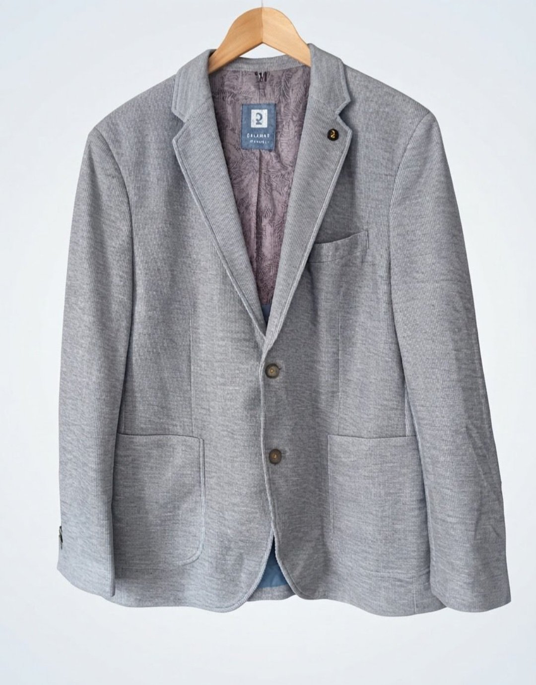 Blazer Sport Calamar Casual Gris Chiné - Taille 27 (XL) - Jamais Portée 