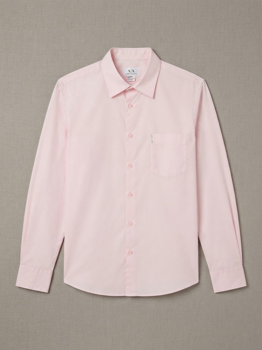Chemise Armani Exchange - Rose Pâle(Clair) - XL - 100% Coton 