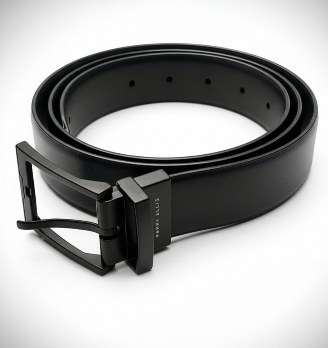 Ceinture Réversible Perry Ellis Noir et Marron foncé - 34/85