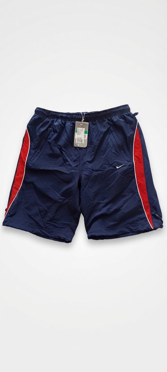 Short Nike Vintage 2004 - Bleu Marine & Rouge - Taille XL - Neuf Avec Étiquettes 