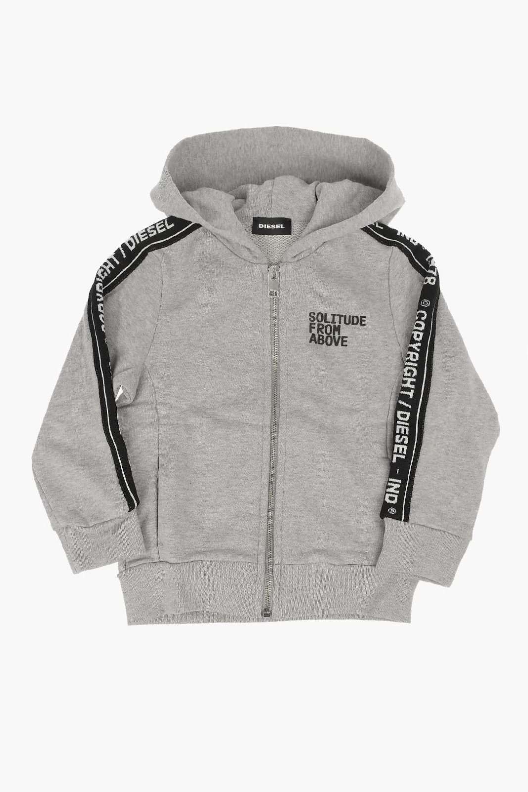Veste à capuche DISEL KIDS- Grise - Taille 14 Ans - Coton-Éxellent État 