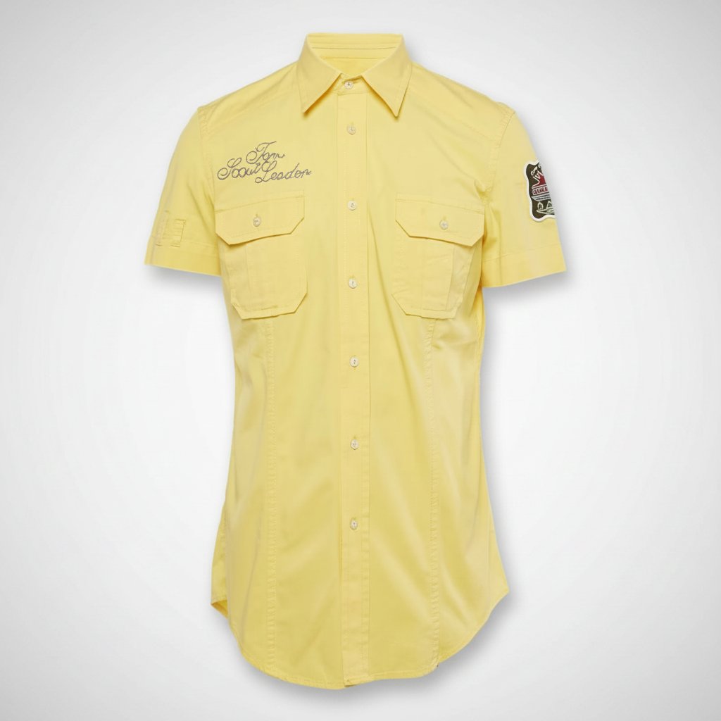   Chemise DSQUARD2 - Jaune - Taille 50 It - Coupe  Ajustée 