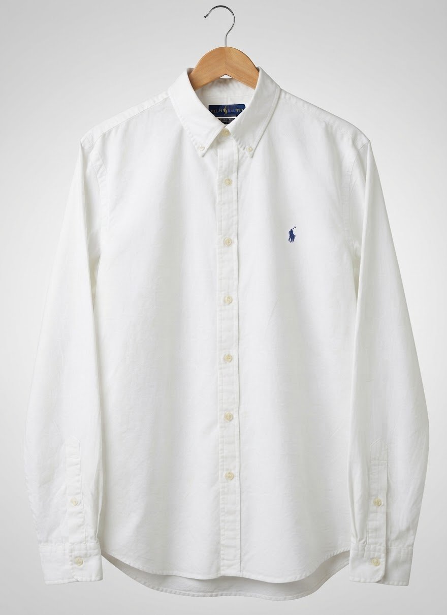 Chemise Ralph Lauren - Blanc - Taille XL 100% Coton ( Feather weight Twill) Éxellent État 