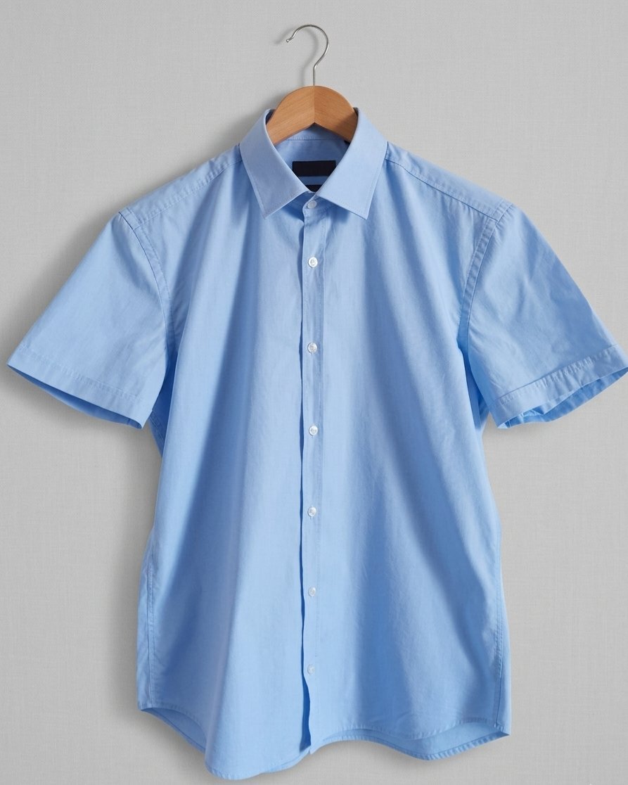 Chemise BOSS Hugo Boss - Chemise de ville Haute de Gamme - Slim Fit - Bleu Claire à Fines Rayures Blanches - Taille 40 (M) Éxellent État 