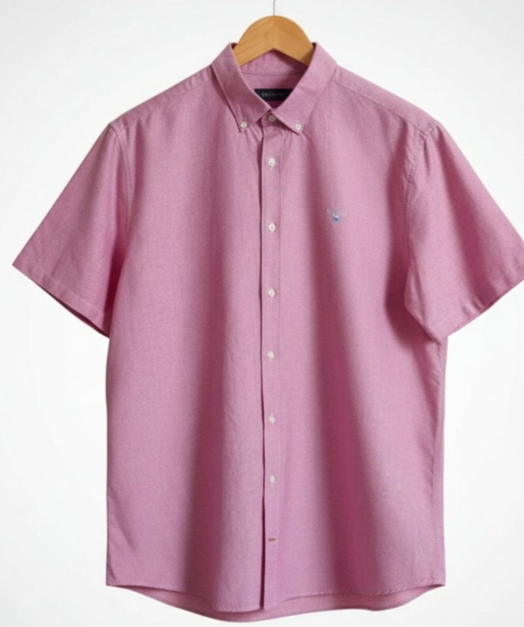Chemise Barbour Manches Courtes - Oxford Rose Chiné - Tailored Fit - Taille XL - 100% Coton - Éxellent État 