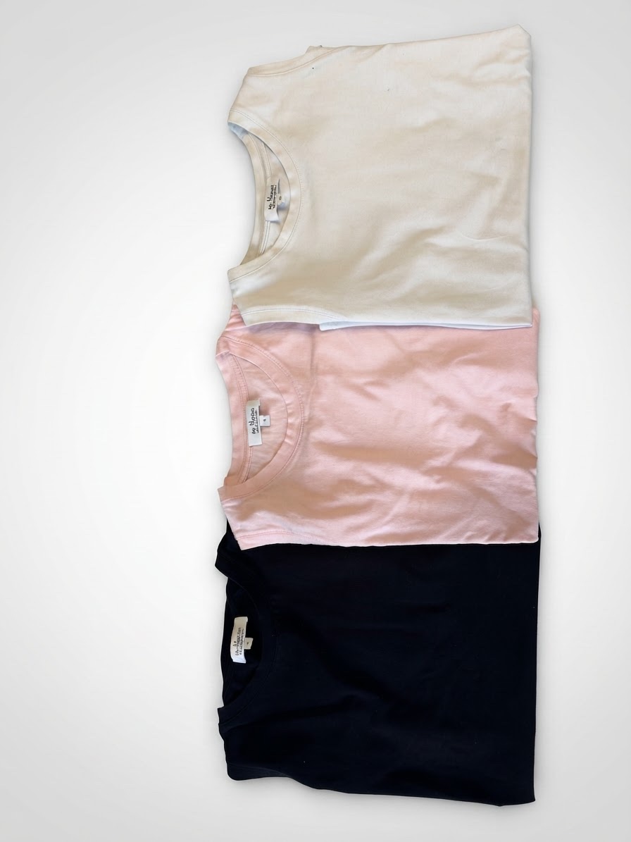 Pack de trois t-shirt 100% coton 
