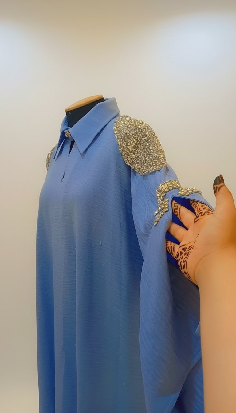Robe bleu ciel portée qlq fois neuf 