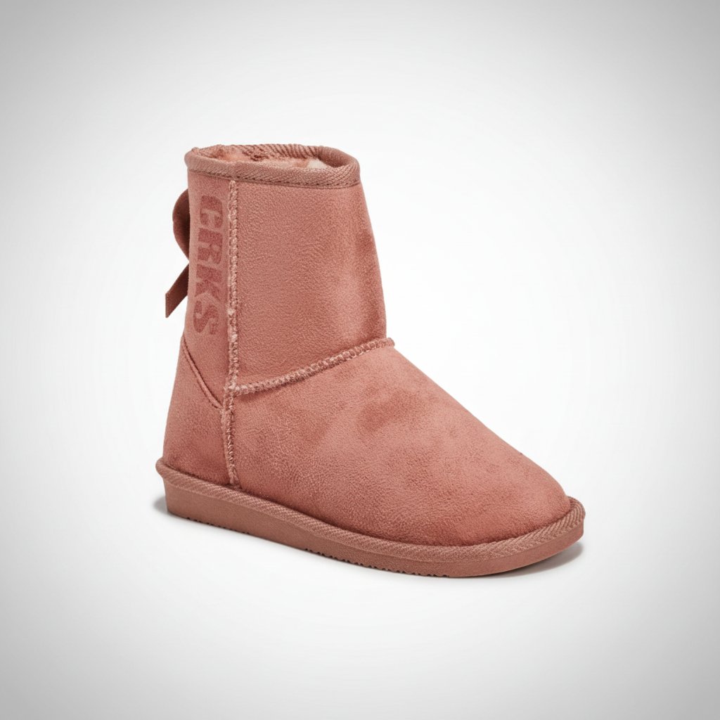 Bottines fourrées Creeks rose fille