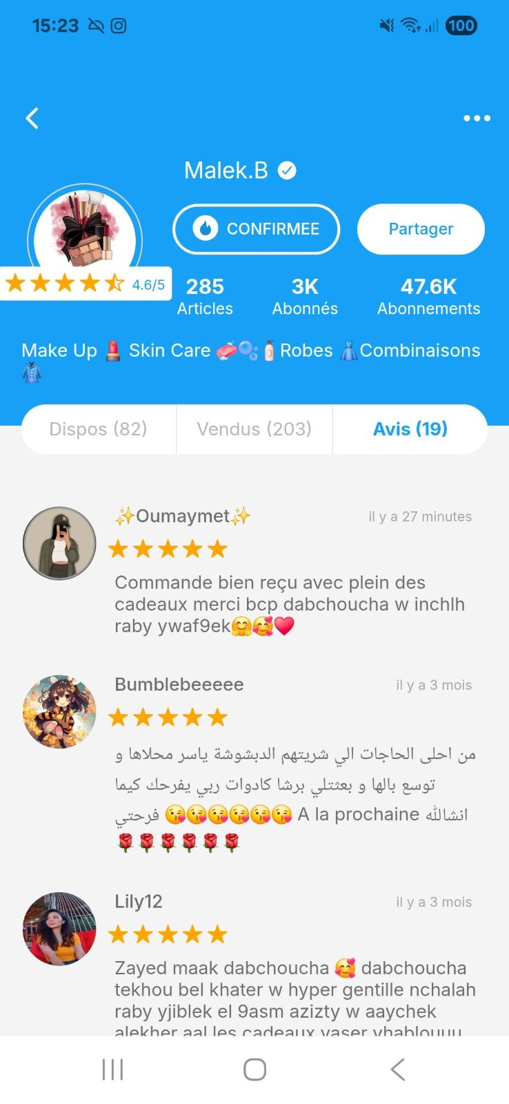 Nouvelle dabchoucha satisfaite 🥹😍❤️