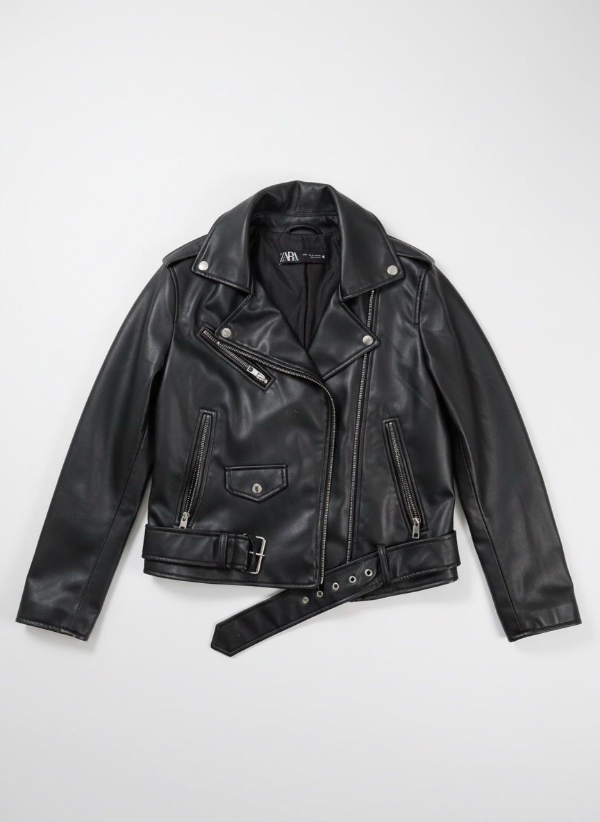 Veste en cuir ZARA 
