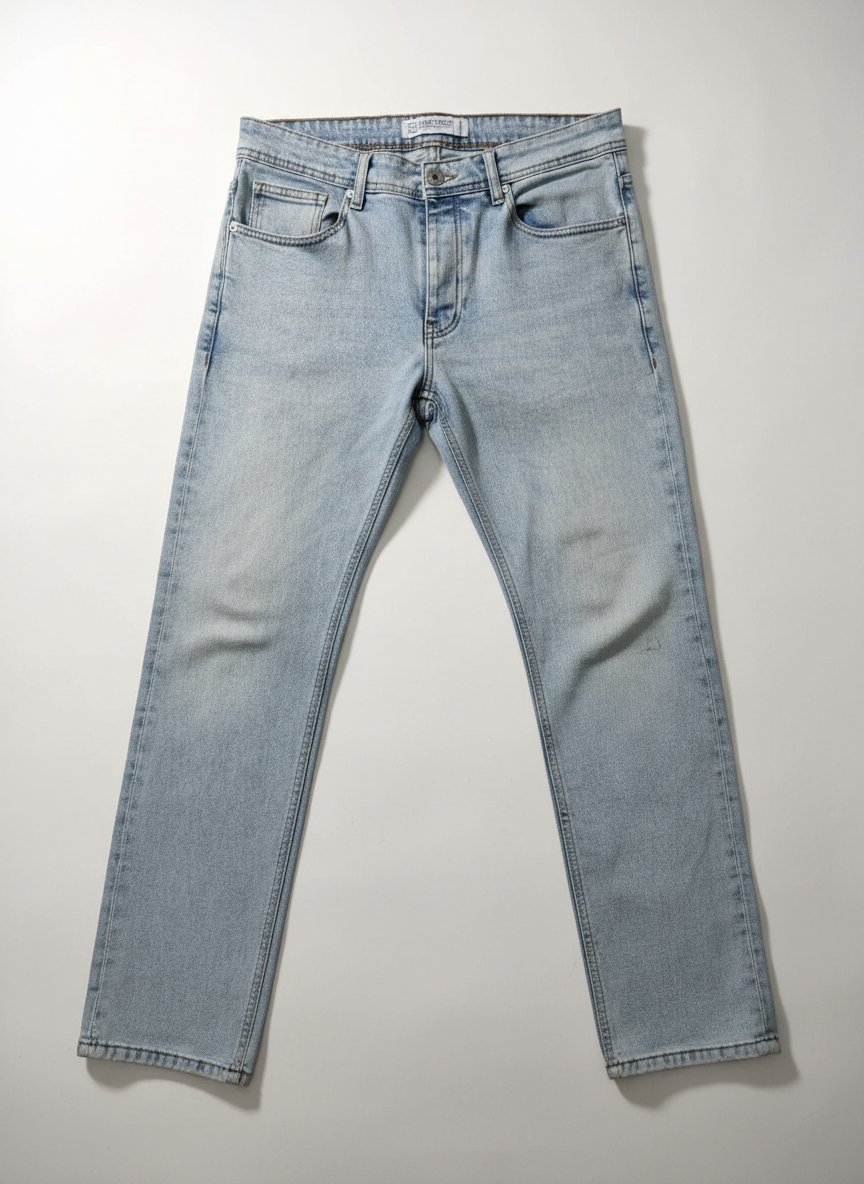 Pantalon jean bleu regular fit