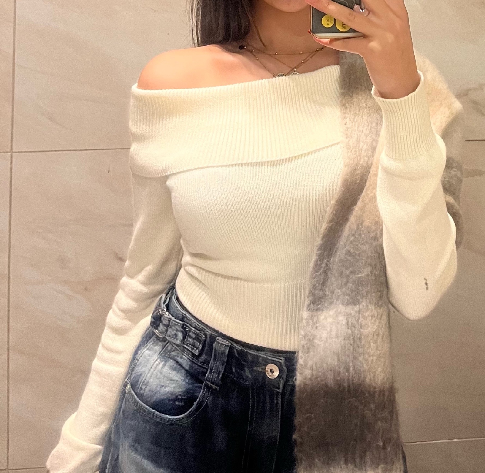 Pull blanc 