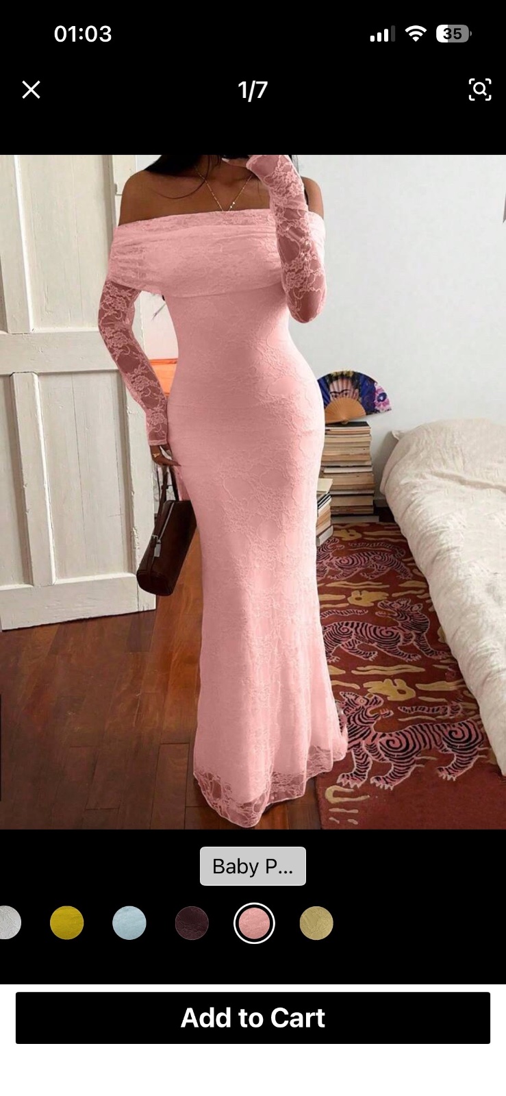 Robe rose 
