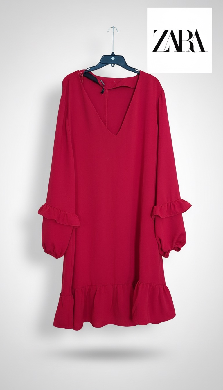 Robe rouge et courte ❤️❤️❤️ZARA