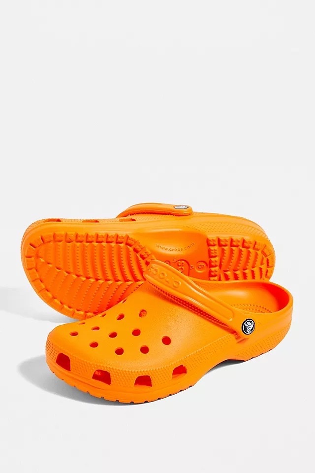 CROCS Unisex CLASSIC CLOGS Orange 