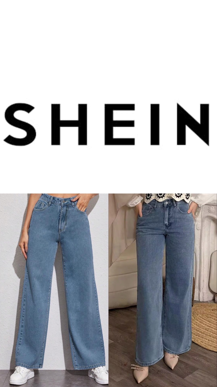 Wide-leg jeans from SHEIN 