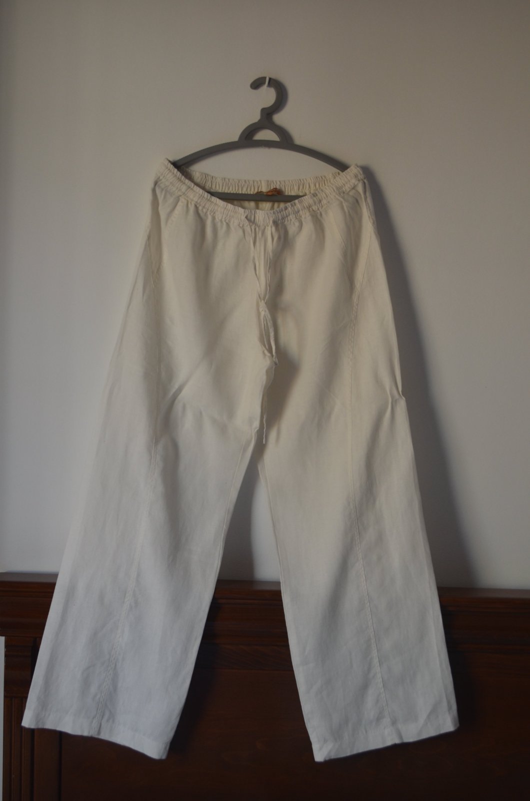Pantalon blanc en lin