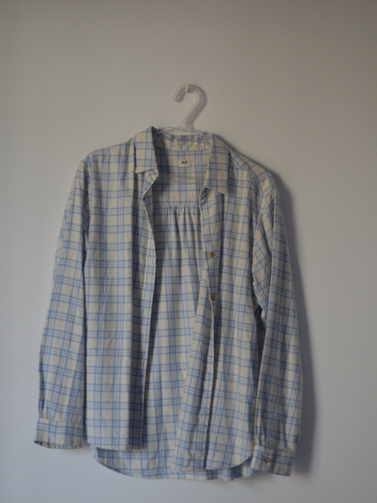 Chemise Uniqlo à manches longues à carreaux 