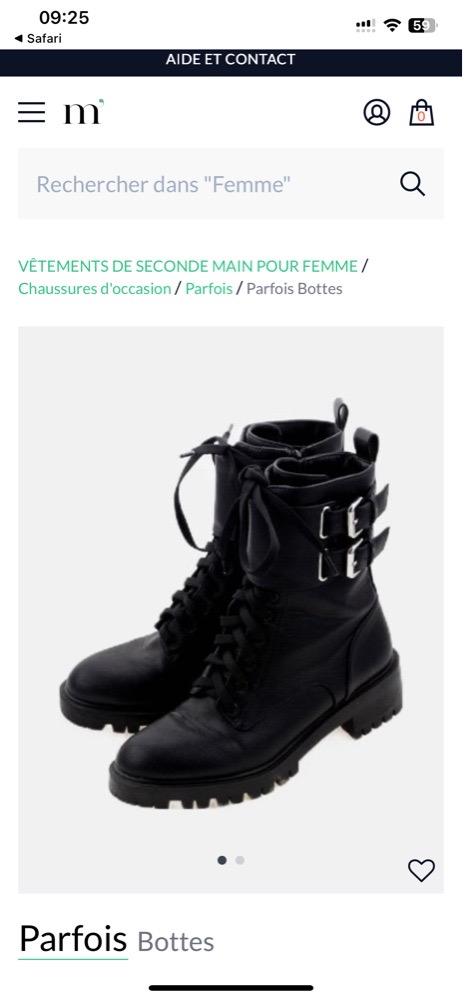 Botte Bottine noir 