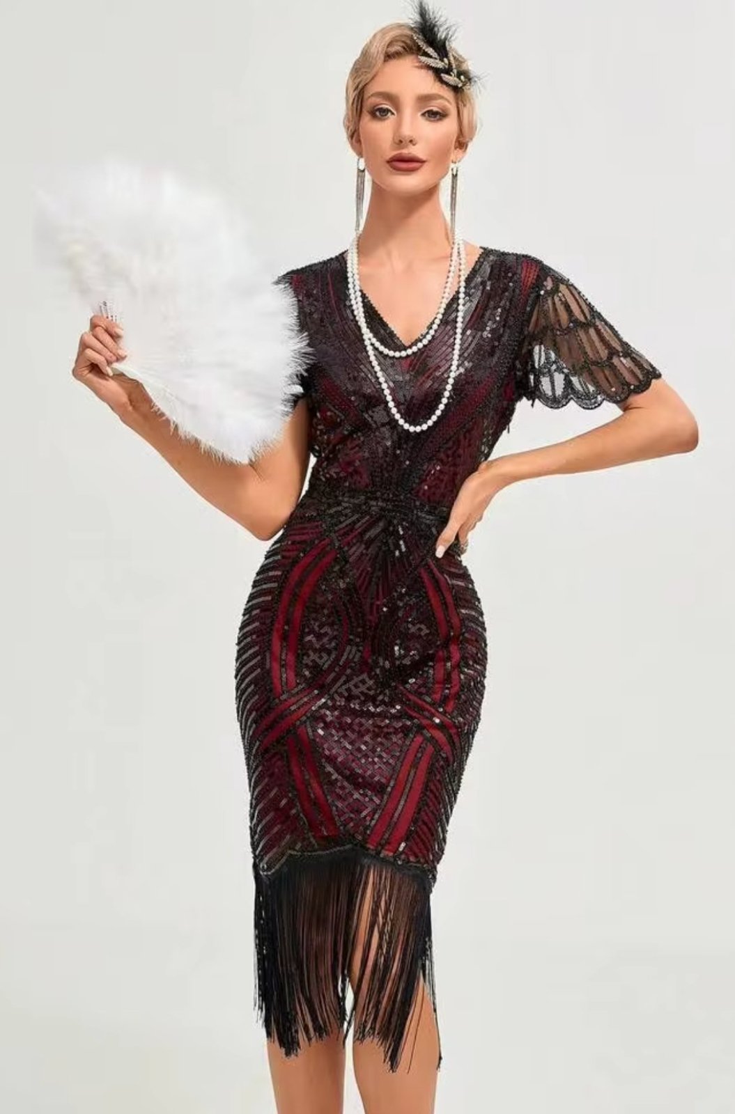 Robe soirée pailletée