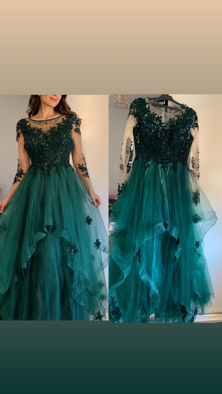  Robe de soirée élégante vert taille 38 💚💚