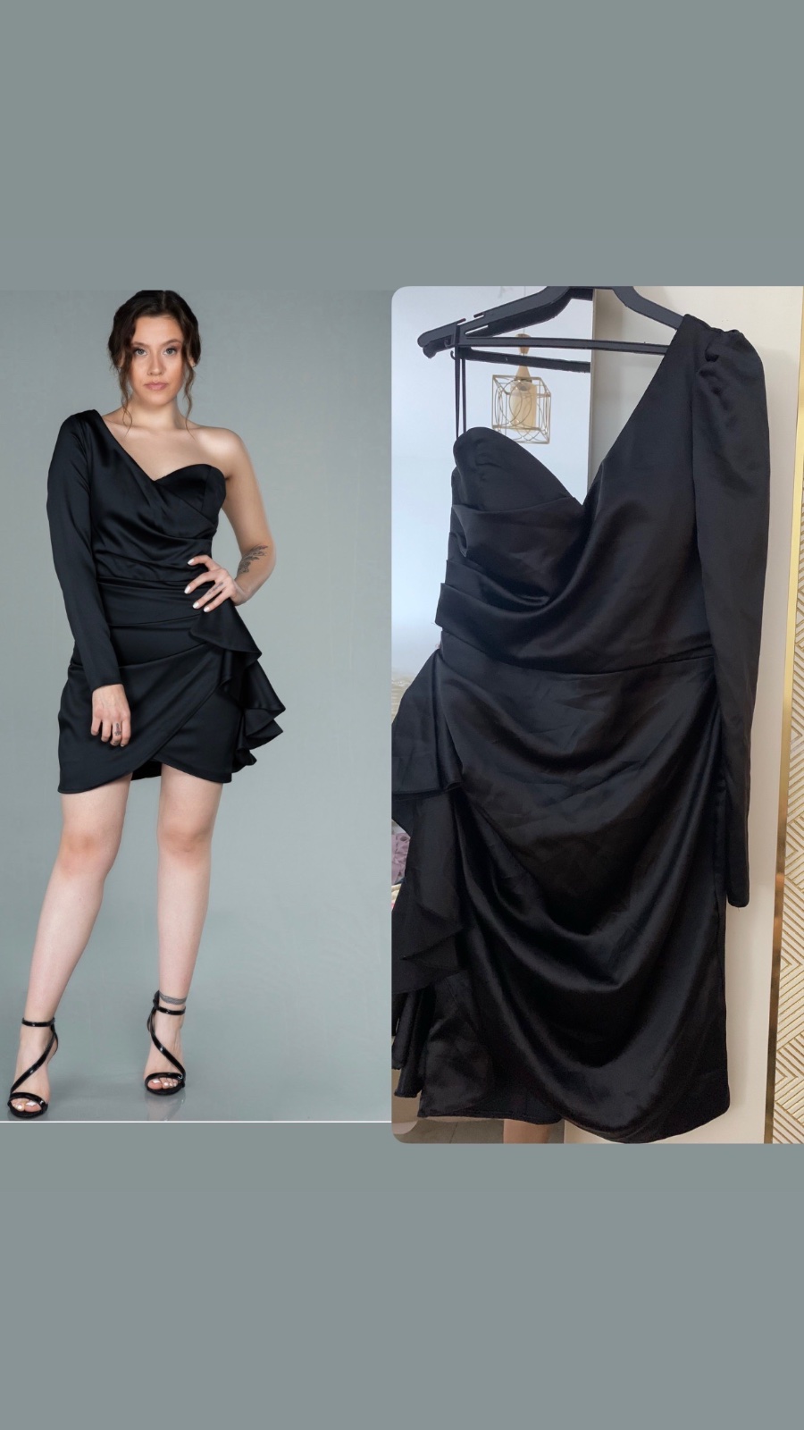 Robe noire satin 🖤🖤🖤