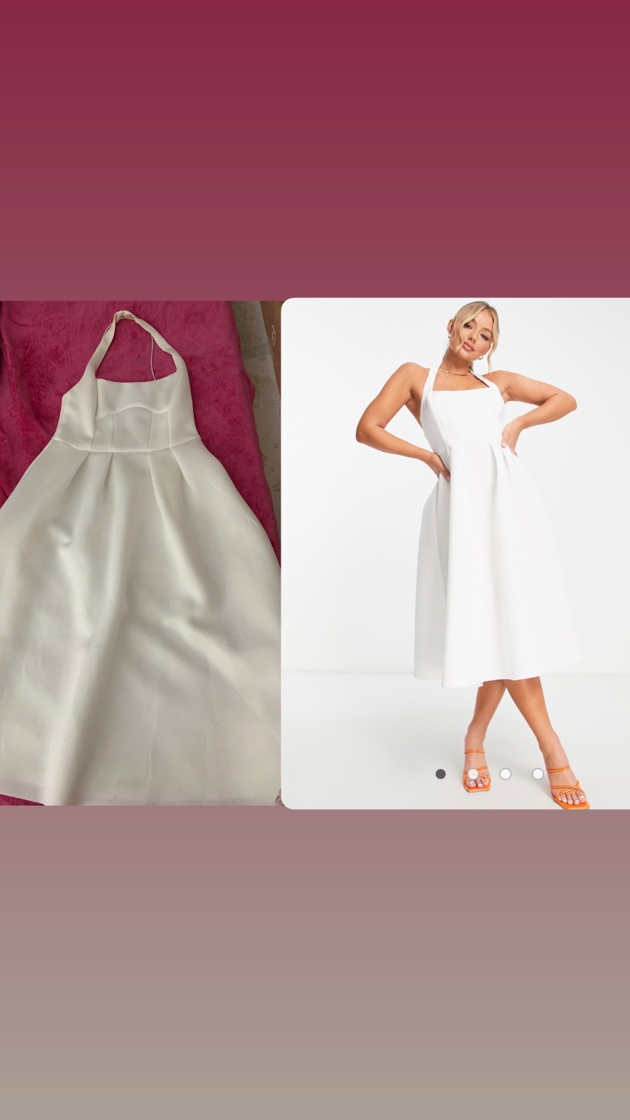 Robe blanche ASOS pr femme 🤍🤍