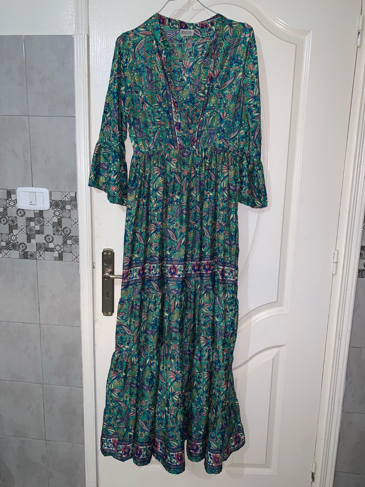 Robe longue florale t L 🌸🌸🌸💚💚