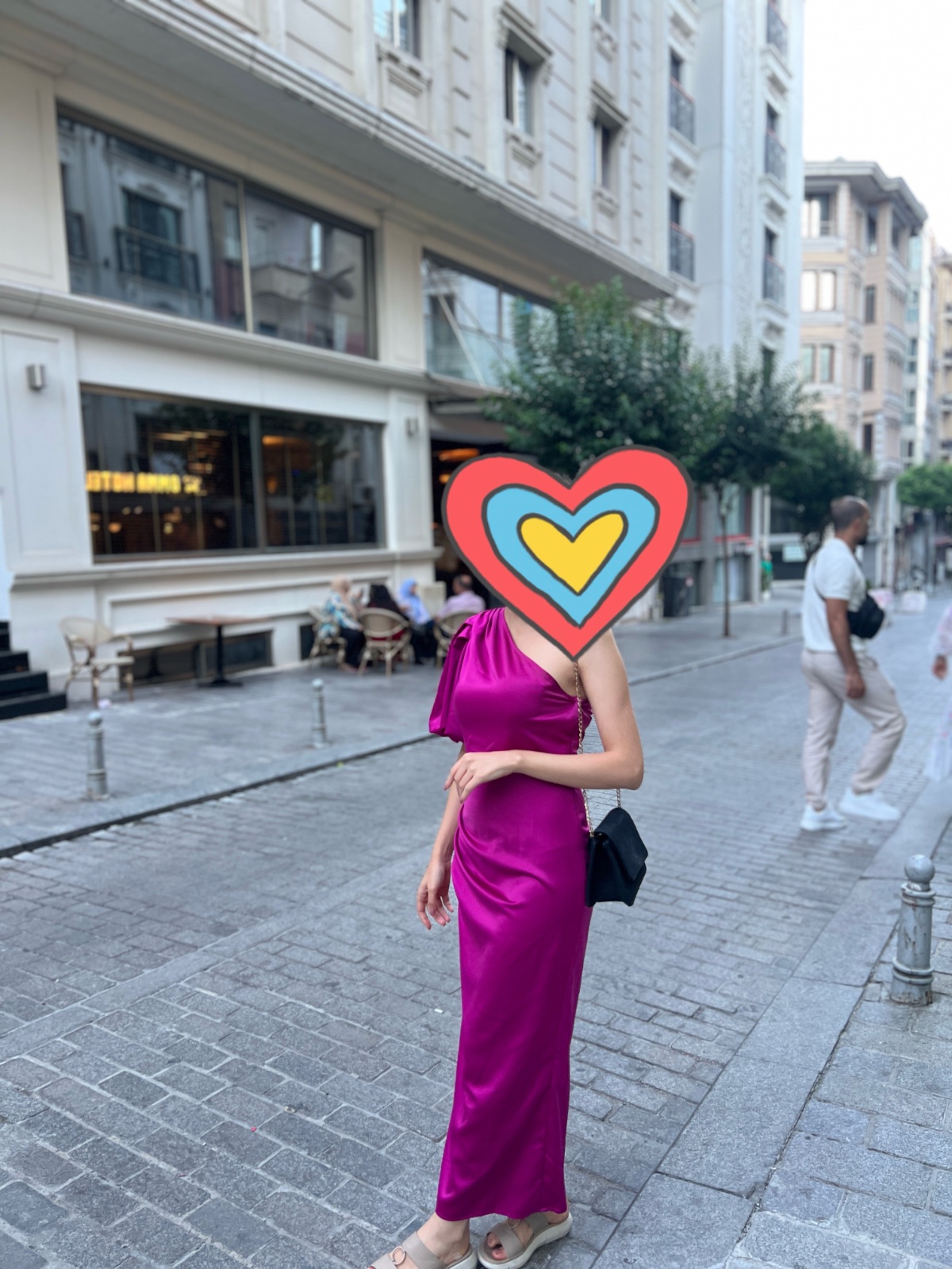 Robe effet satiné
