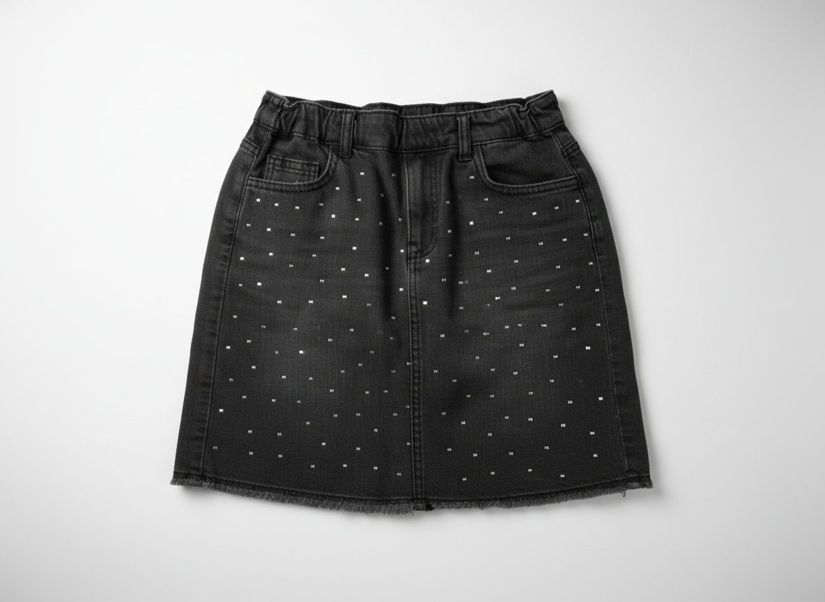 Jupe jean noire pour les filles 