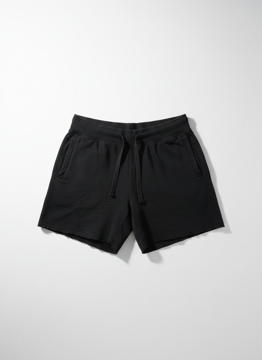 Short en molleton noir