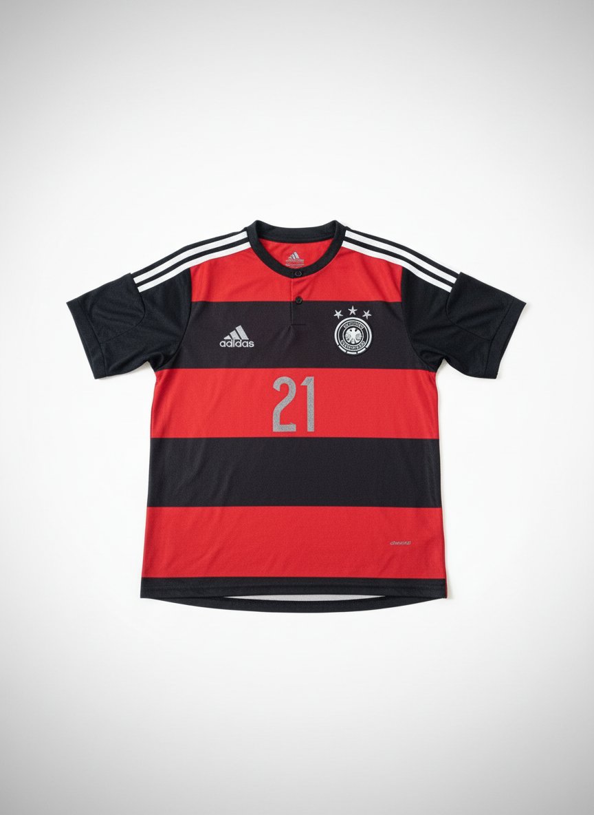 Maillot Adidas est le modèle extérieur de l'équipe nationale d'Allemagne pour la Coupe du Monde 2014