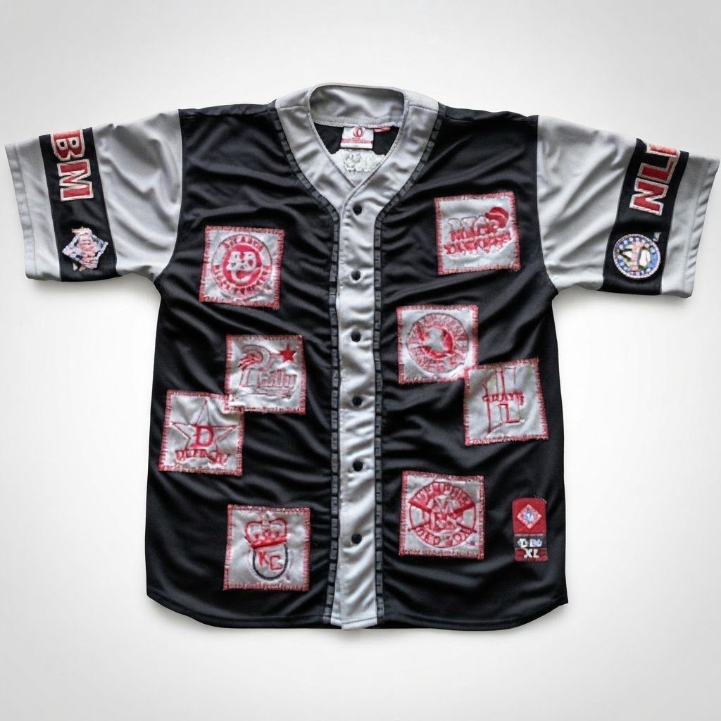 Maillot de baseball noir
