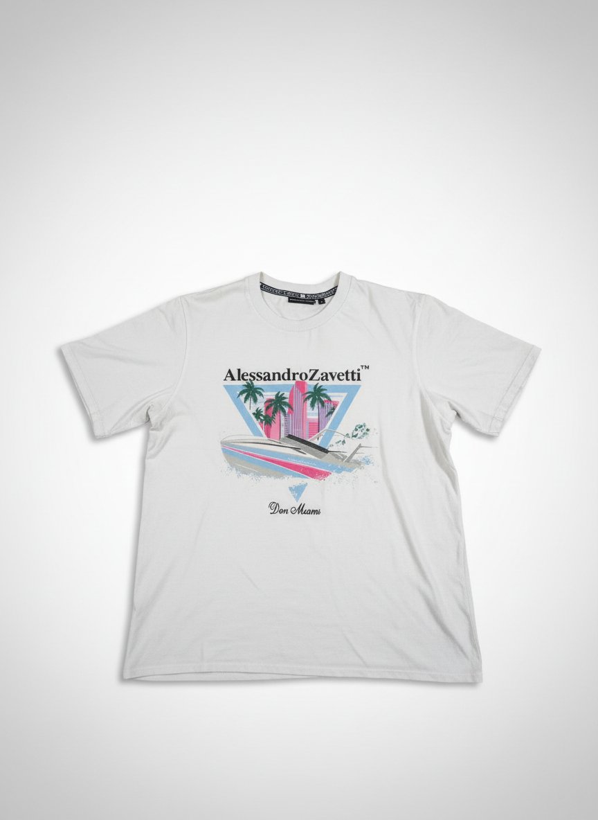 T-shirt blanc Alessandro Zavetti
