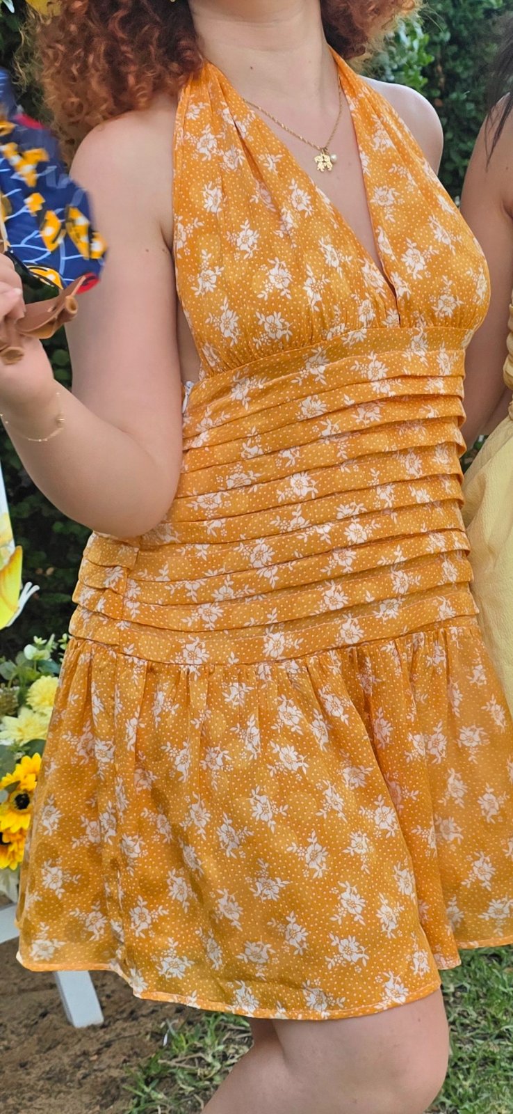 Robe dos nu Jaune