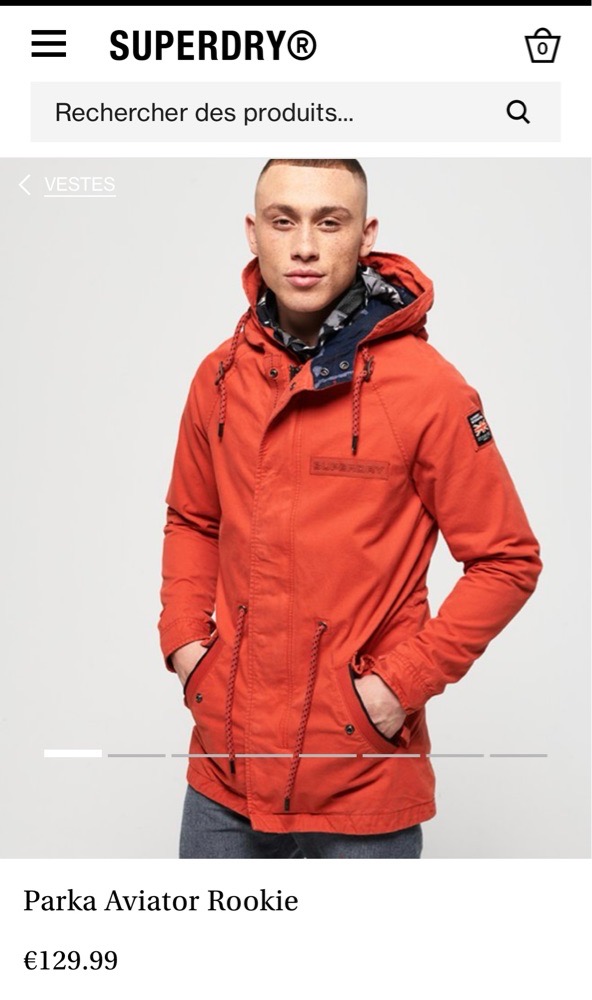 Parka superdry neuf avec etiquette