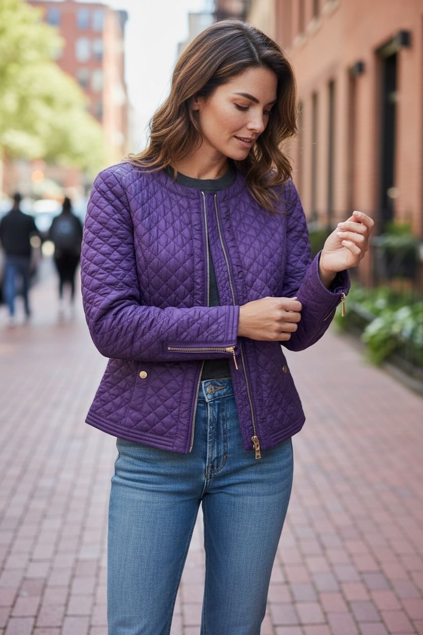 Blazer violet en bon état de mark madeleine 