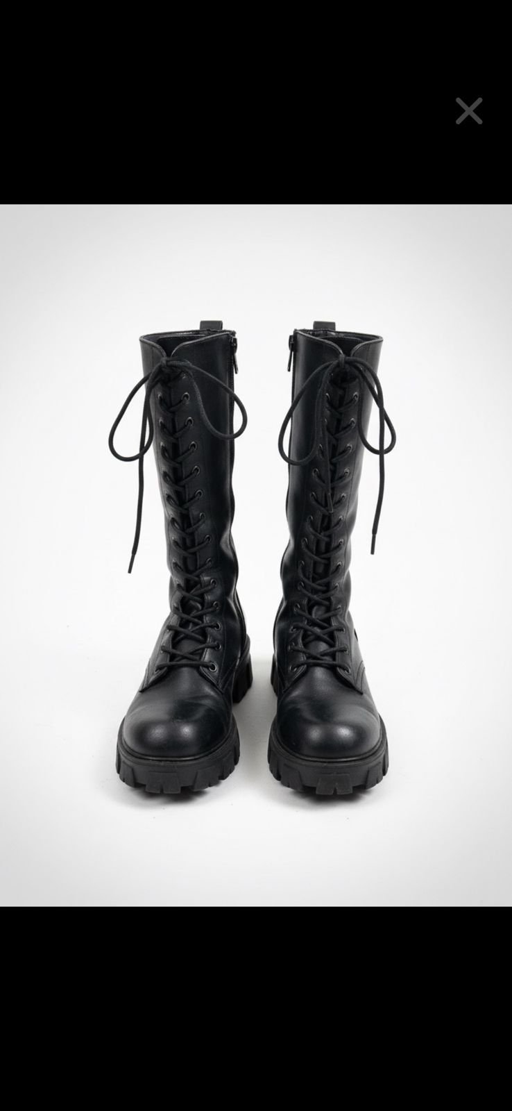 Botte noir cuir jamais porté 