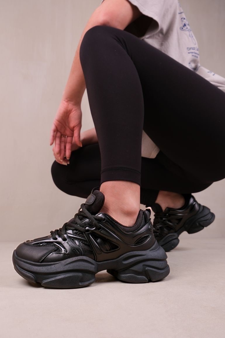Baskets chunky noires plateforme (pointure 37-38) 