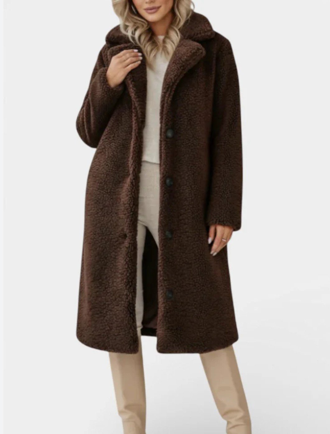 Manteau Aloucha maron