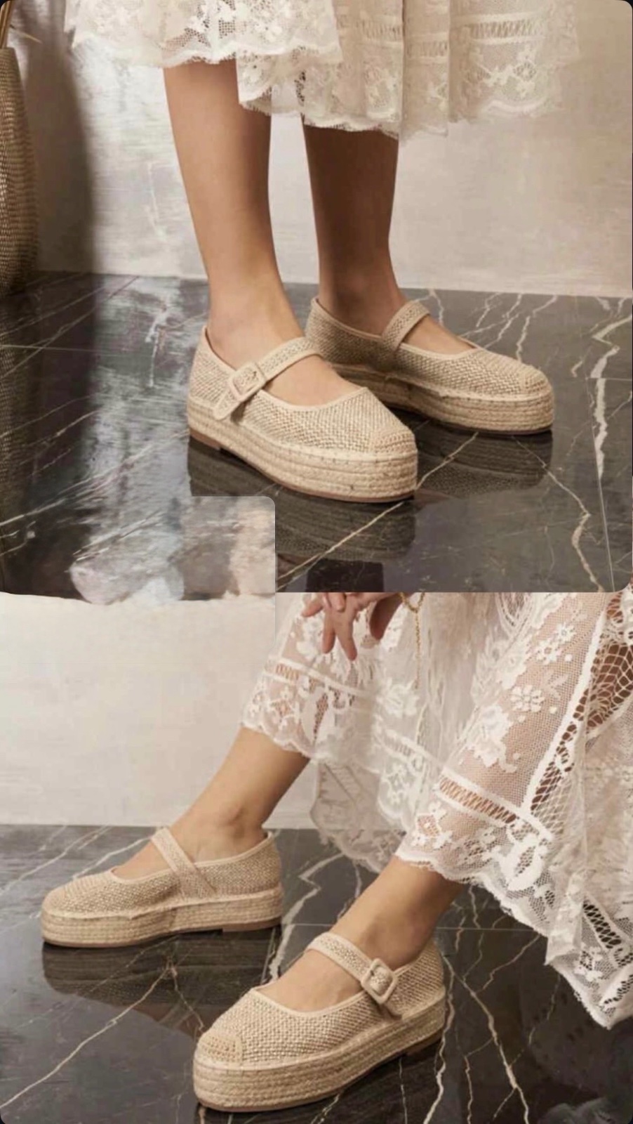 Ballerines compensées shein 