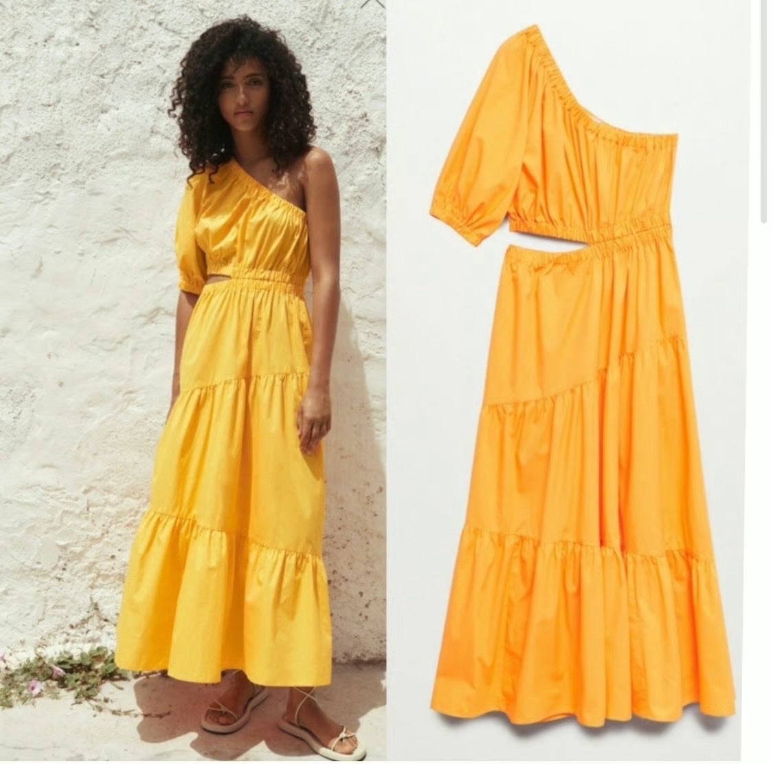 Robe en popeline Mango 