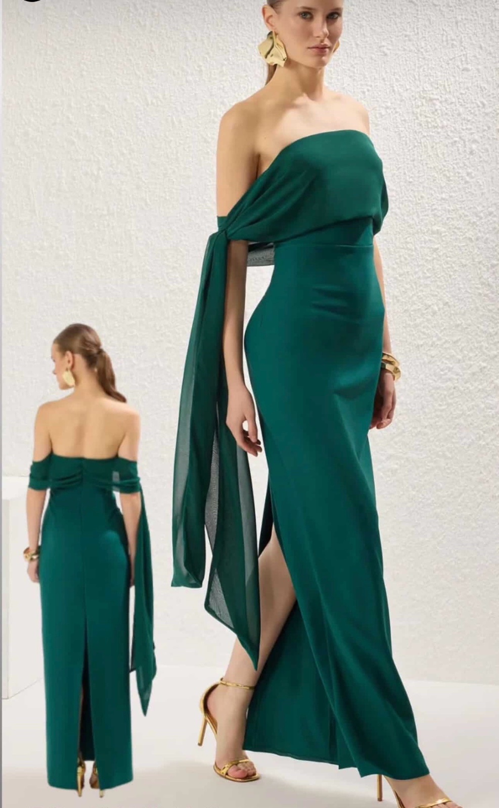 Robe de soirée vert 